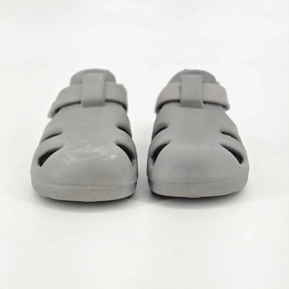 Ten Little Kids Splash Sandals Closed Toe Water Shoes Cool Grey Toddler Size 7